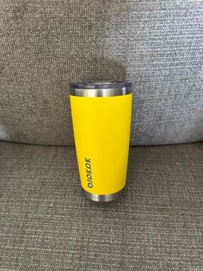 BJPKPK Yellow Stainless Steel Travel Tumbler 20oz